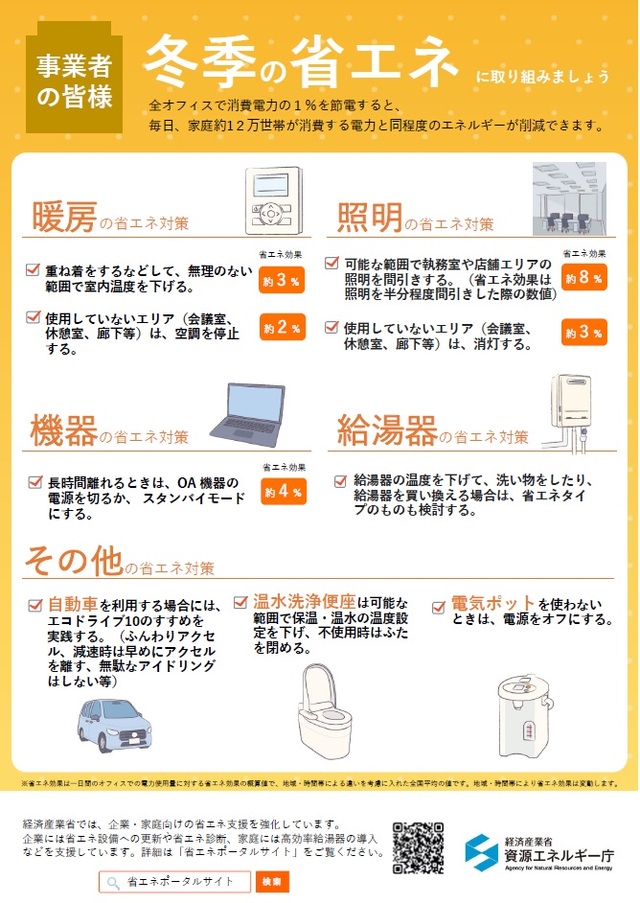 省エネリーフレット（オフィス）