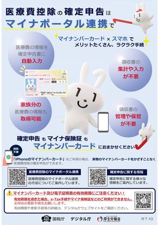 医療費控除のマイナポータル連携リーフレット