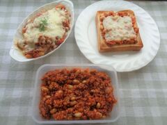 大豆入りミートソース