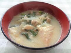 豆乳坦々スープ